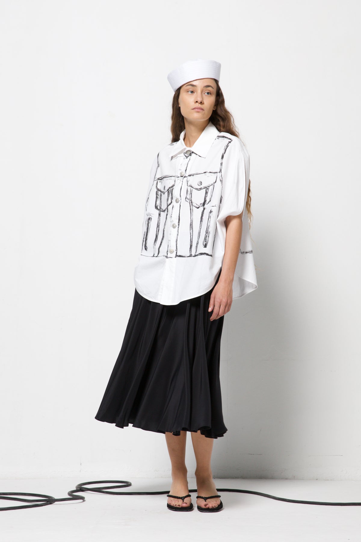 MM6 MAISON MARGIELA camicia trompe-l’œil
