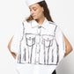 MM6 MAISON MARGIELA camicia trompe-l’œil