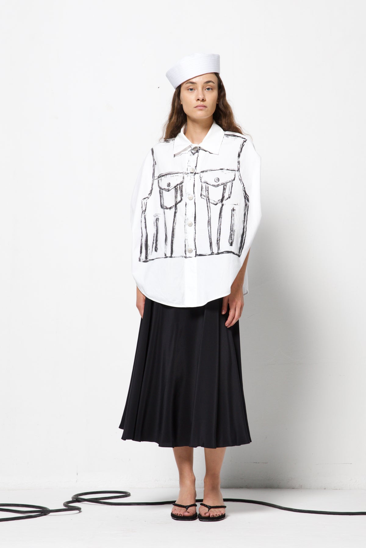 MM6 MAISON MARGIELA camicia trompe-l’œil