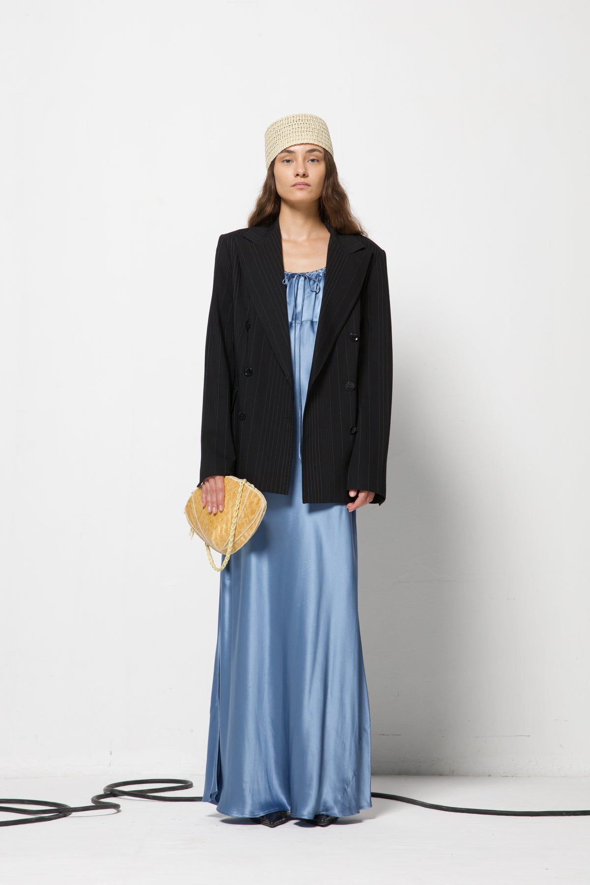 Blazer a doppiopetto gessato