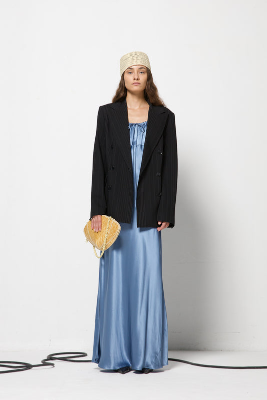 Blazer a doppiopetto gessato