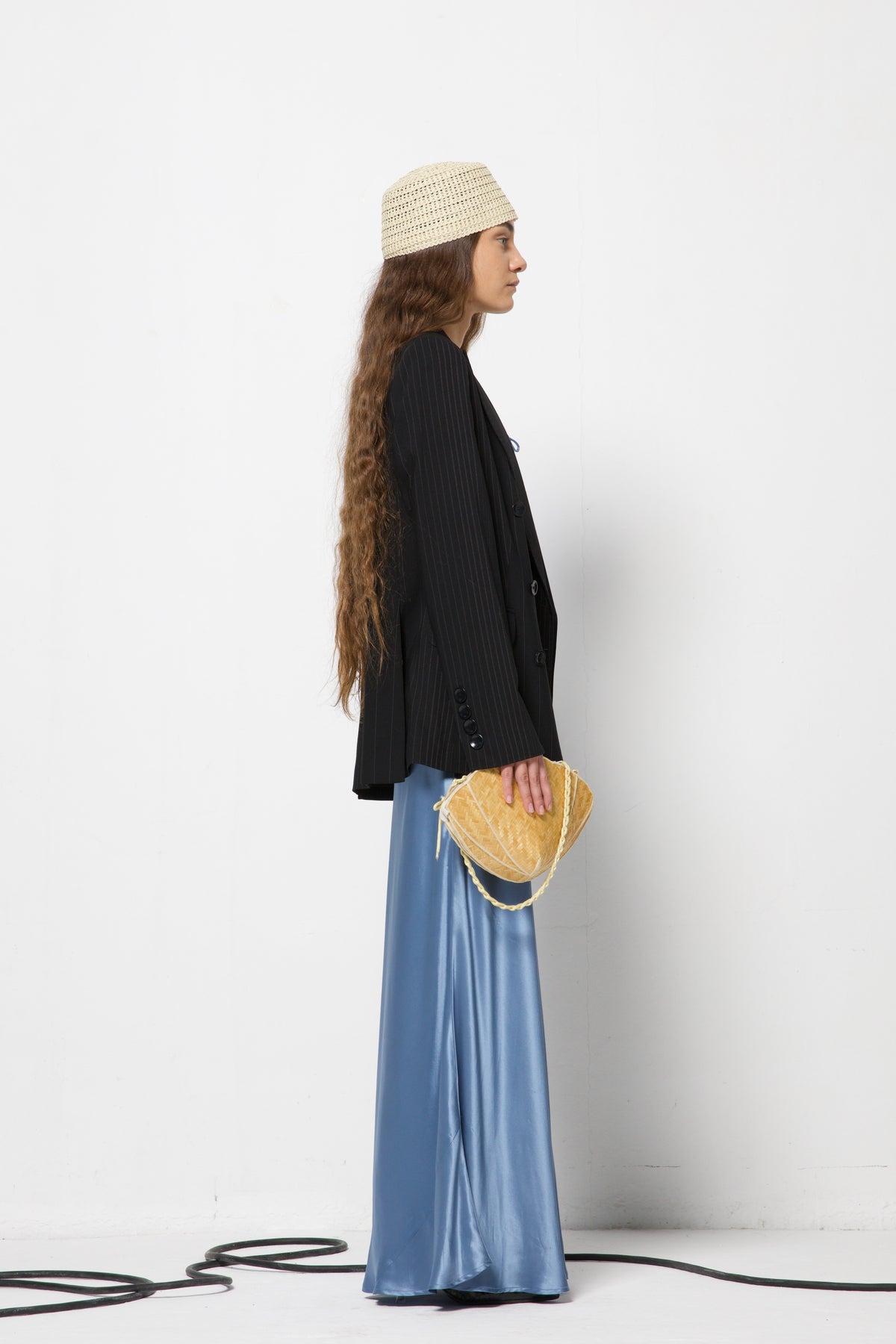 Blazer a doppiopetto gessato