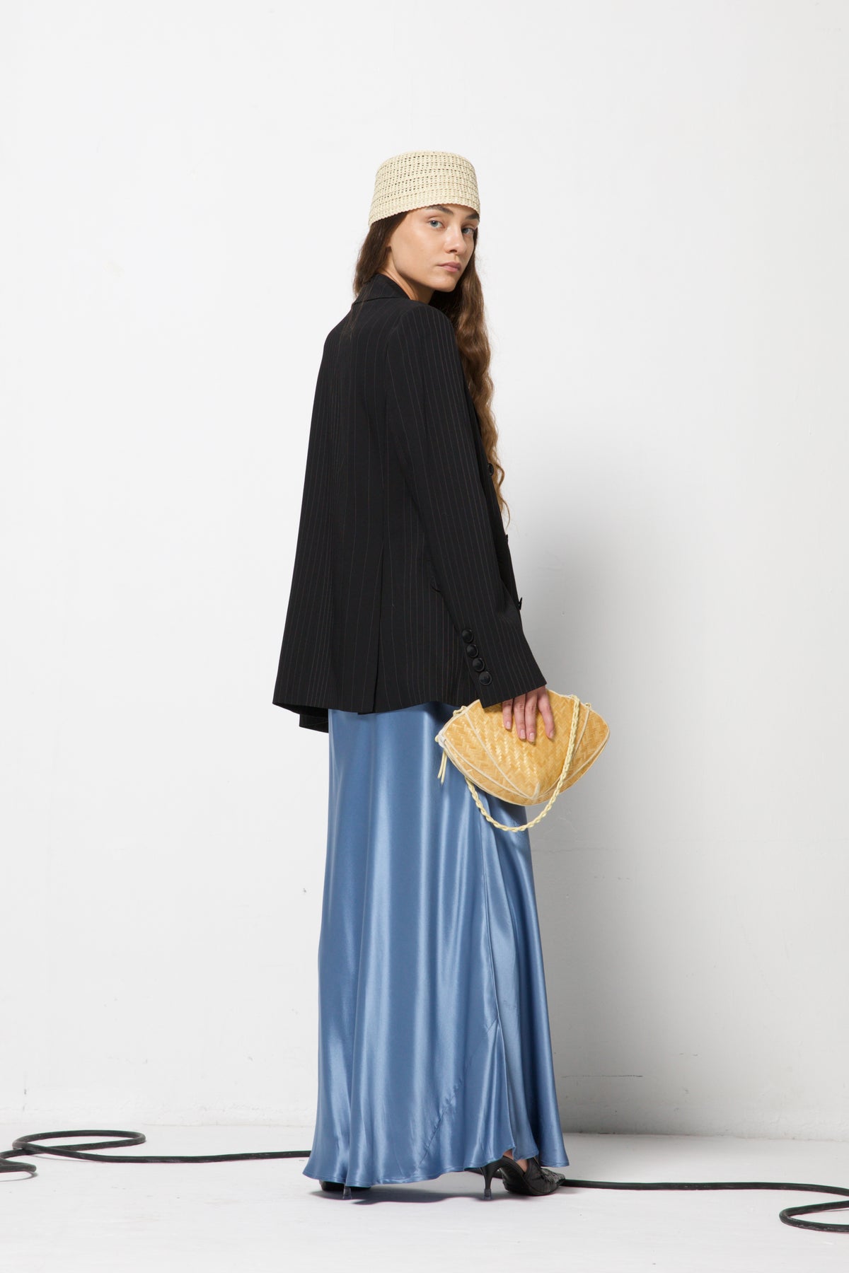 Blazer a doppiopetto gessato