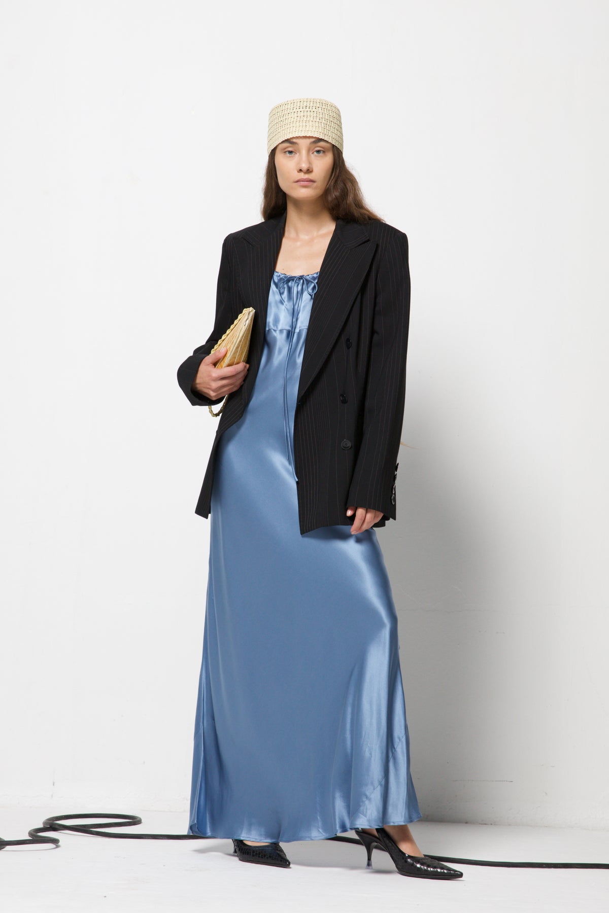 Blazer a doppiopetto gessato
