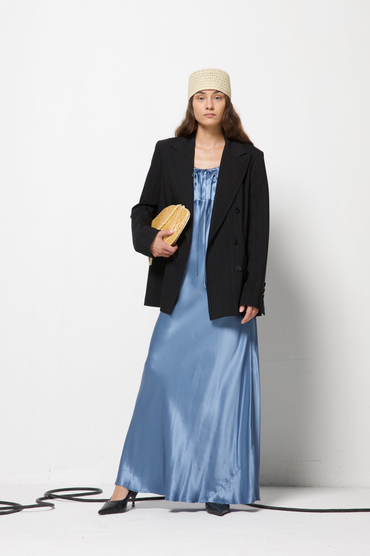 Blazer a doppiopetto gessato