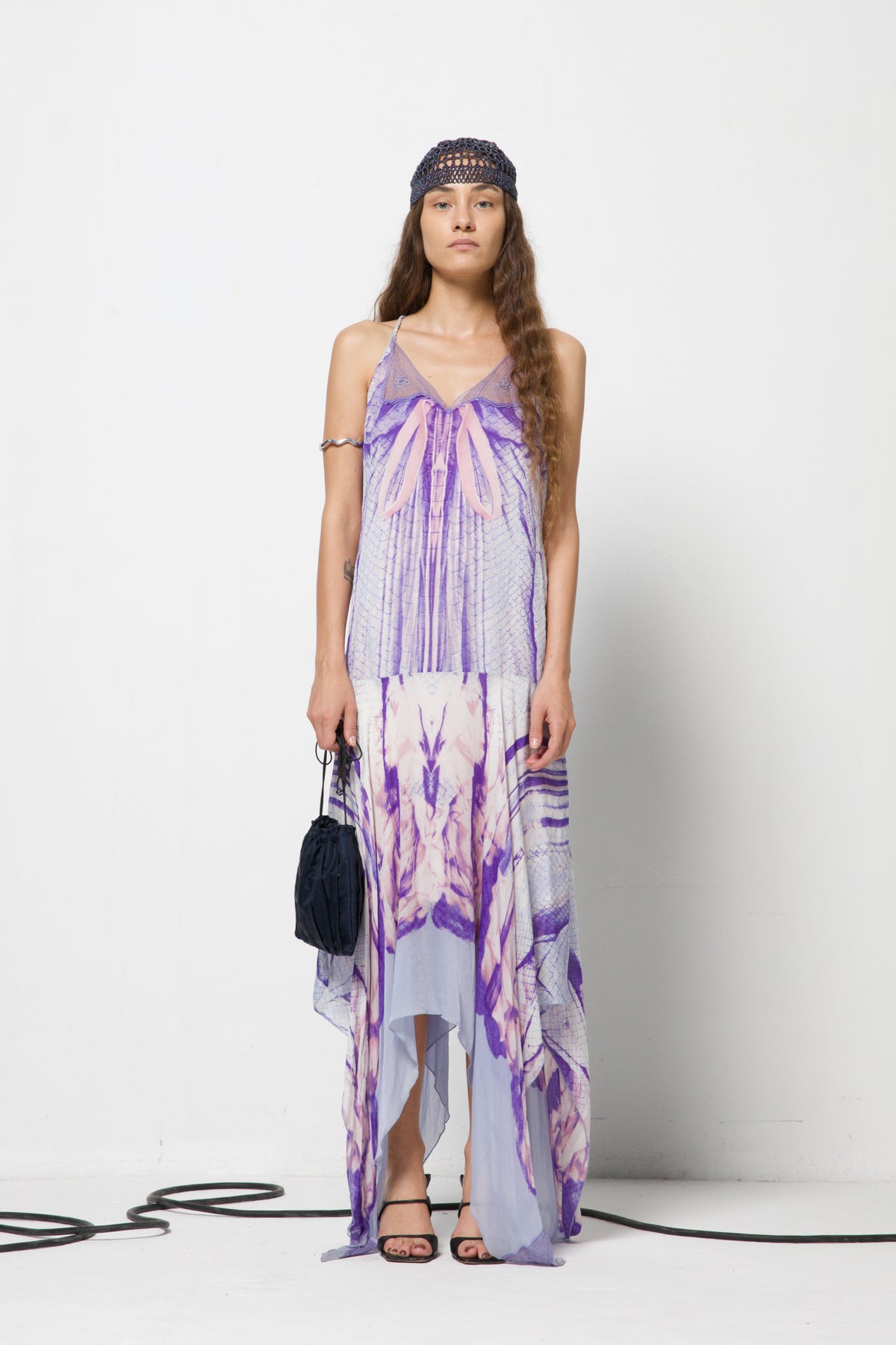JUST CAVALLI abito y2k in seta