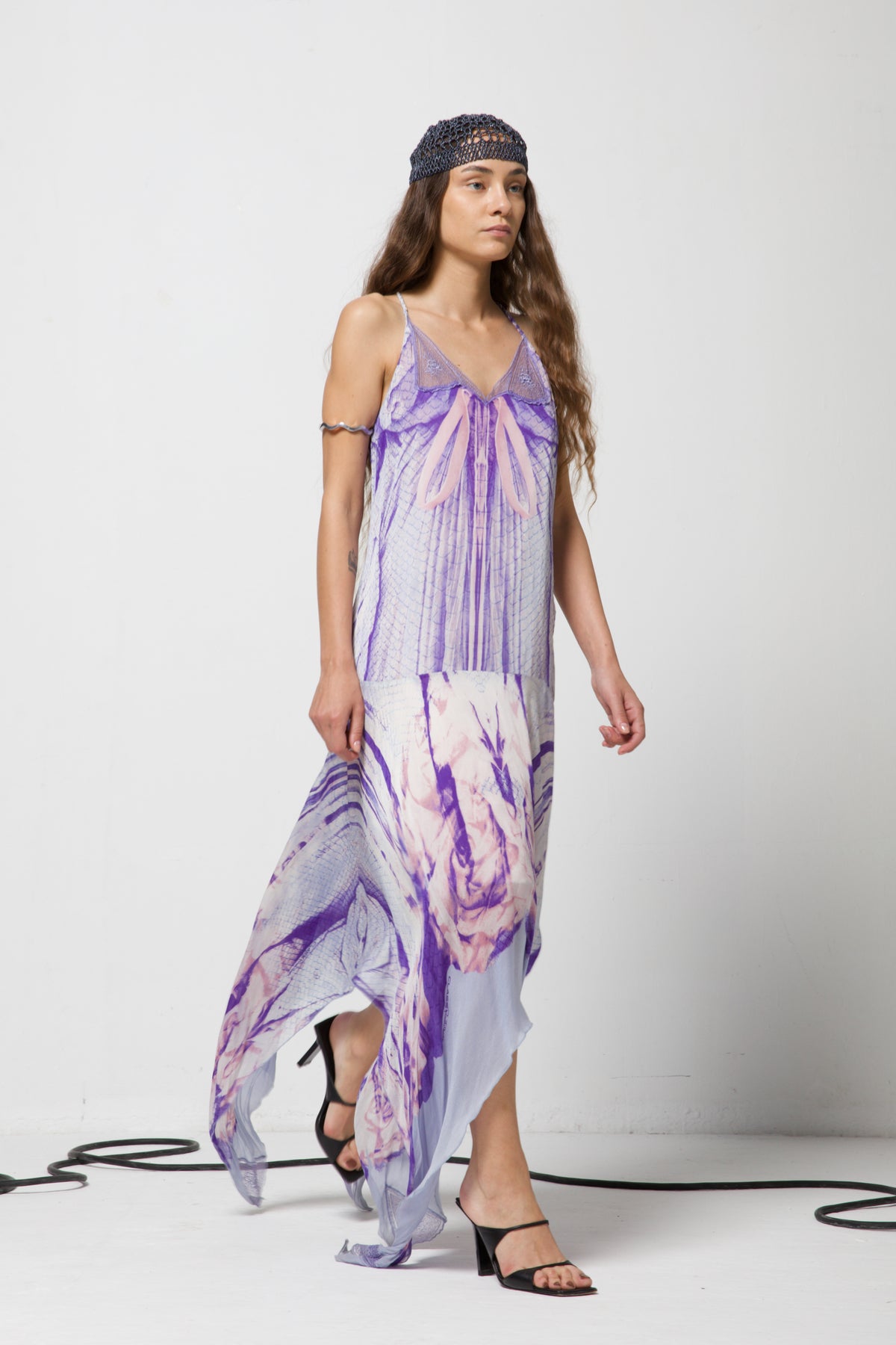 JUST CAVALLI abito y2k in seta