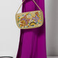 Borsa vintage ricamata in perline