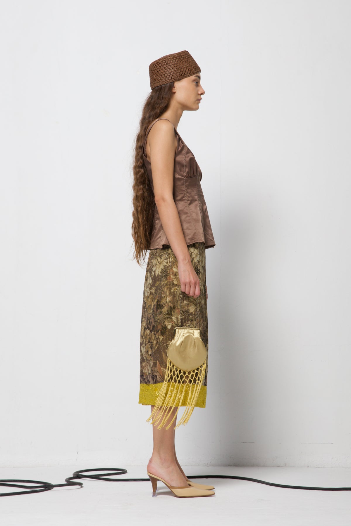 DRIES VAN NOTEN gonna in seta