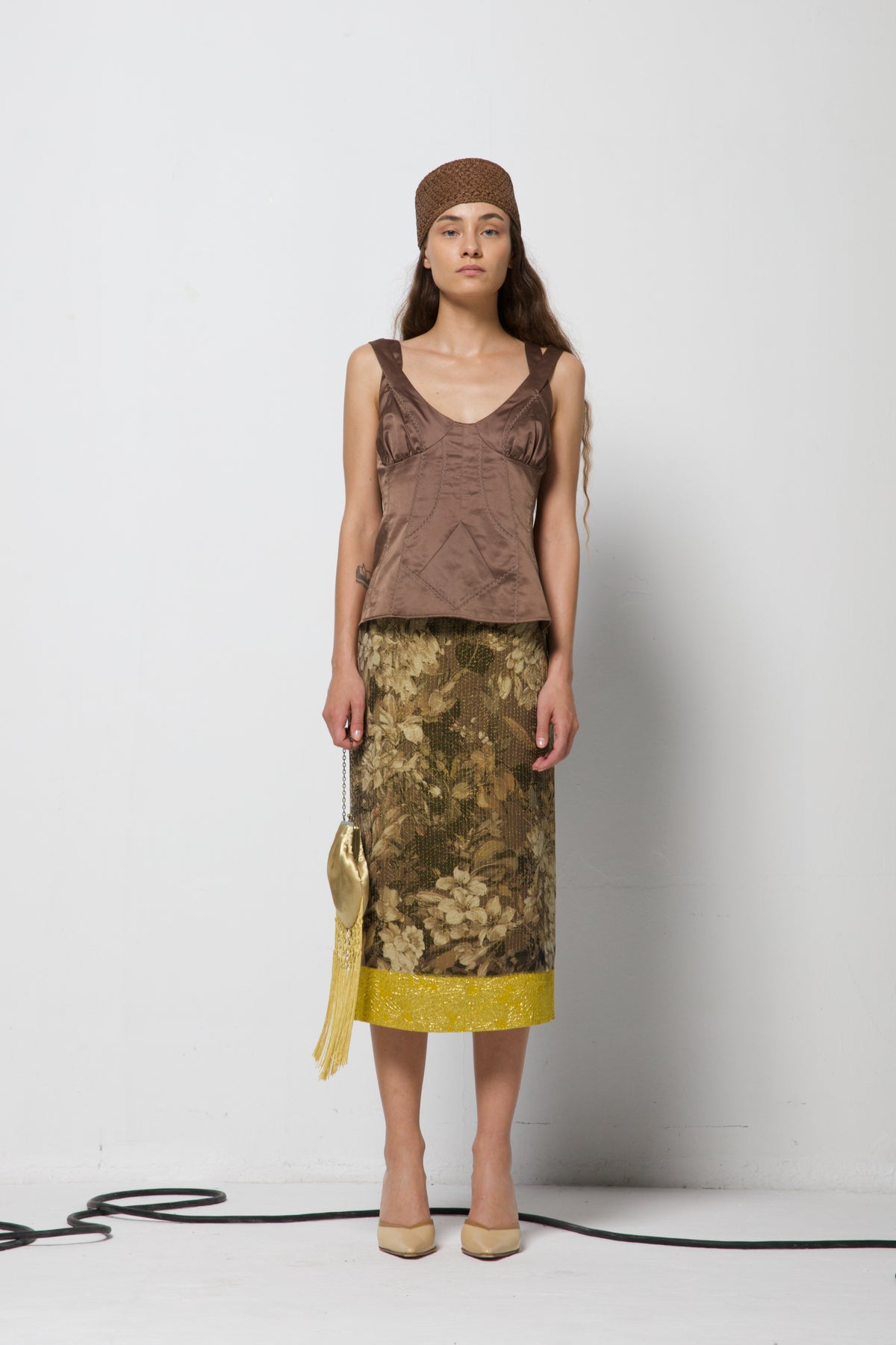 DRIES VAN NOTEN gonna in seta