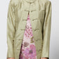 Giacca vintage in stile orientale in shantung di seta