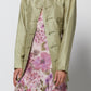 Giacca vintage in stile orientale in shantung di seta