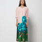 Blusa vintage in pura seta rosa