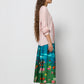 Blusa vintage in pura seta rosa