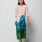Blusa vintage in pura seta rosa