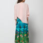 Blusa vintage in pura seta rosa