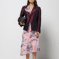 Blazer in misto seta cangiante