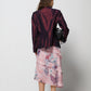 Blazer in misto seta cangiante