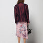 Blazer in misto seta cangiante