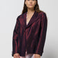 Blazer in misto seta cangiante