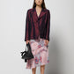 Blazer in misto seta cangiante