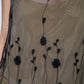 Abito vintage made in Italy in seta con ricami