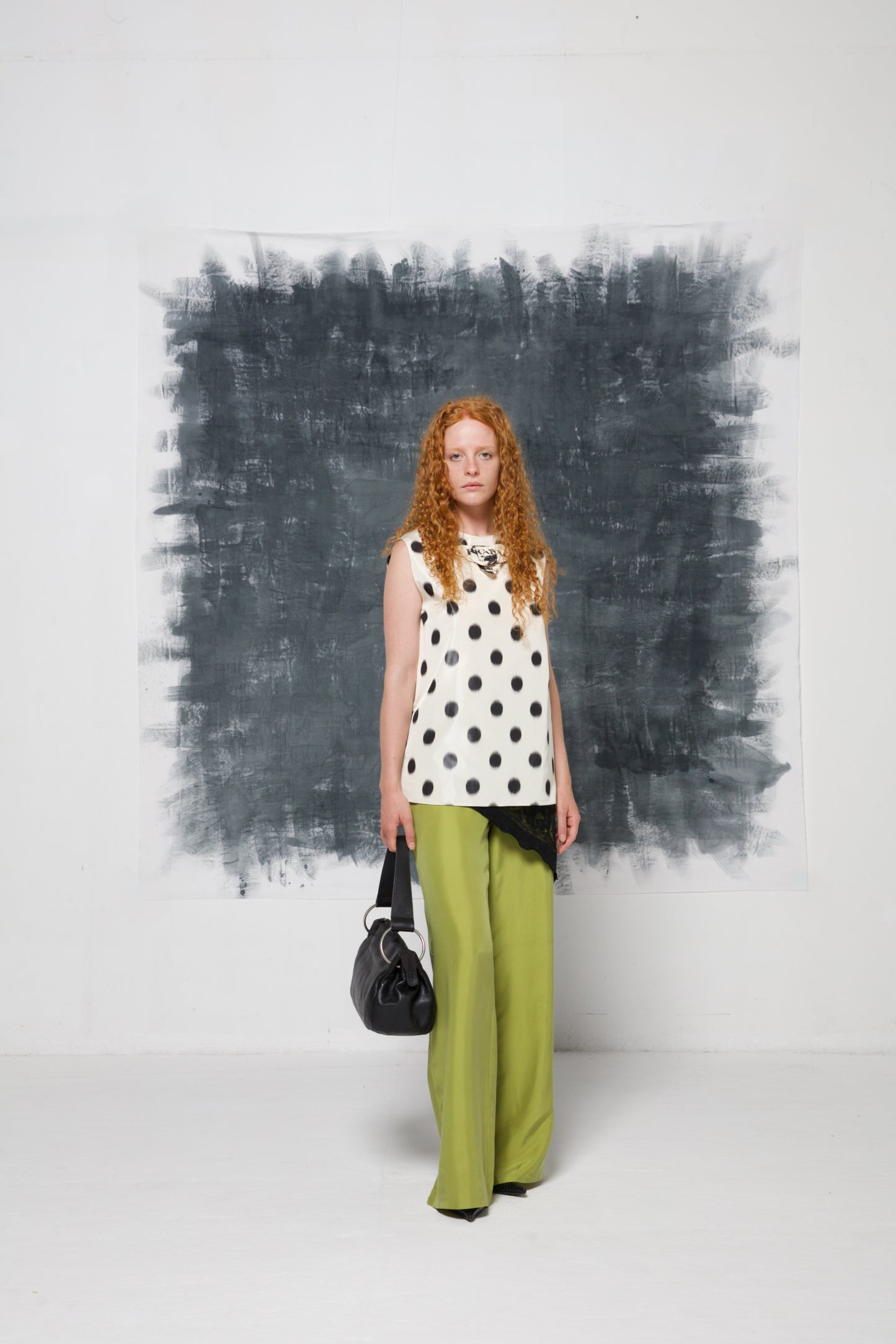 Top PRADA SS 2021 in seta