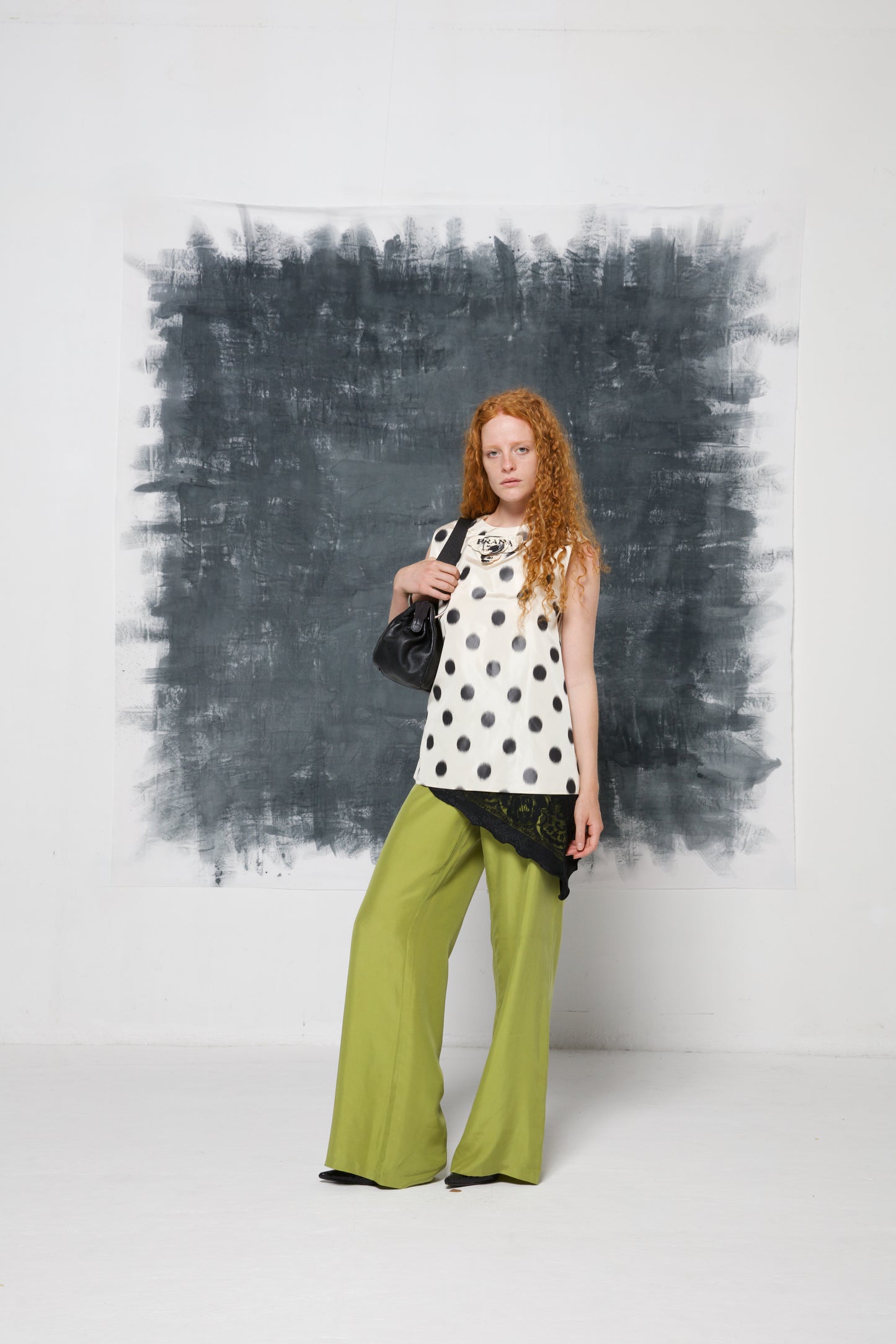 Top PRADA SS 2021 in seta