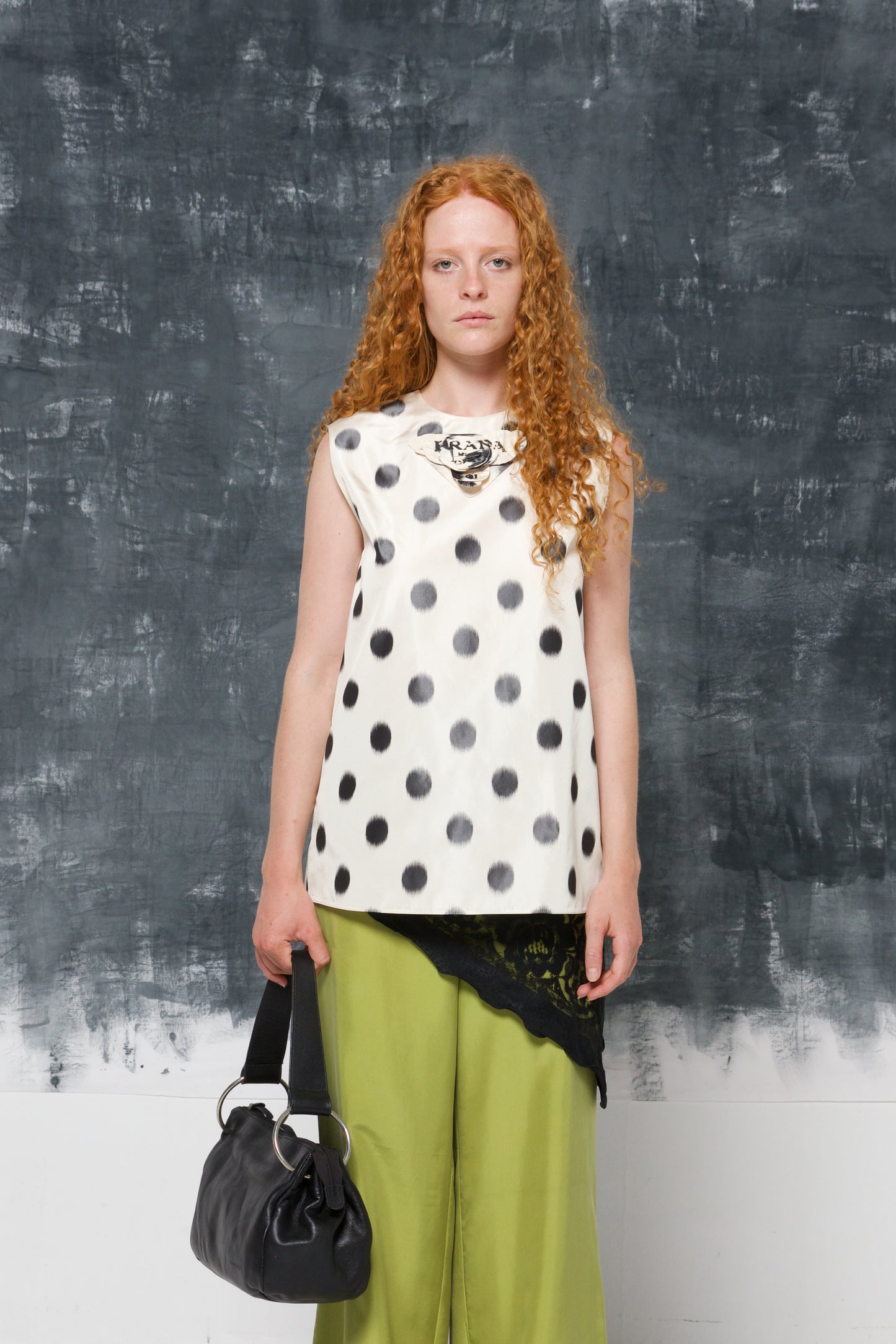 Top PRADA SS 2021 in seta