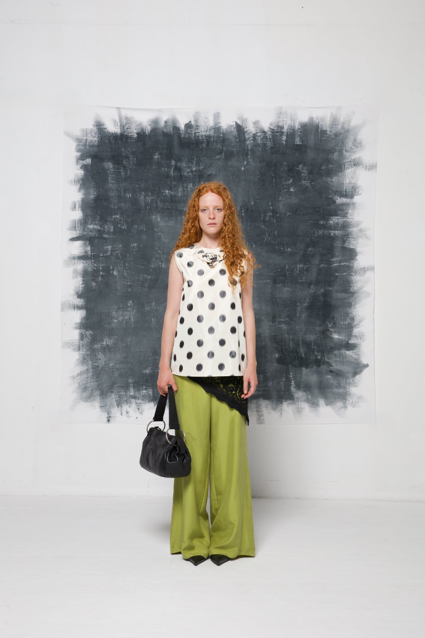 Top PRADA SS 2021 in seta