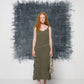 Abito vintage made in Italy verde con pizzo
