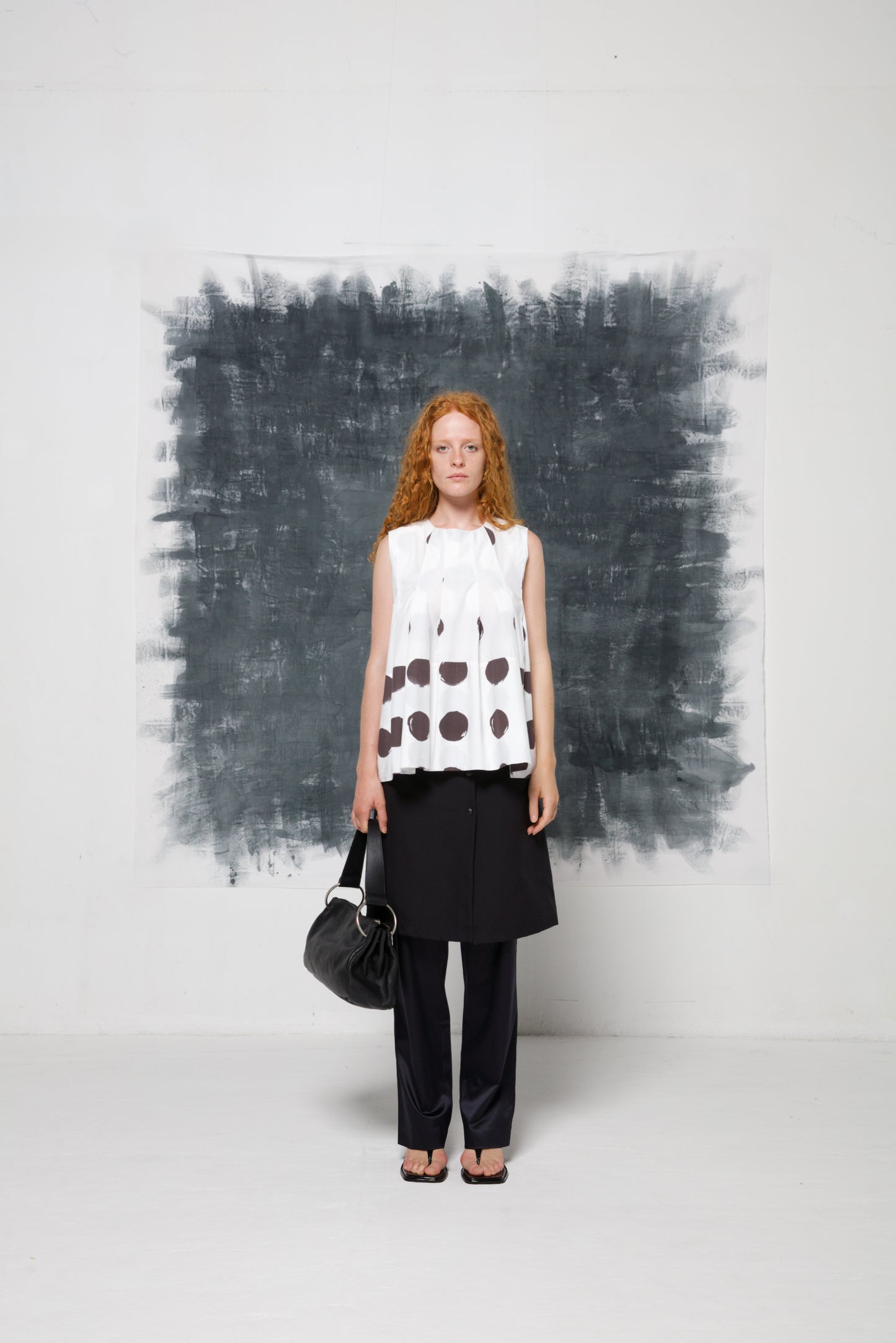 MARNI top in cotone a pois