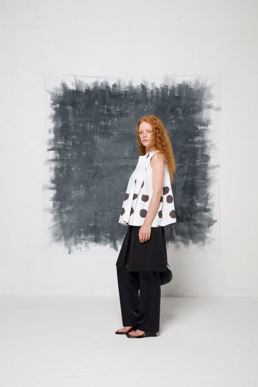 MARNI top in cotone a pois