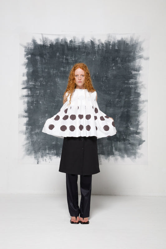 MARNI top in cotone a pois