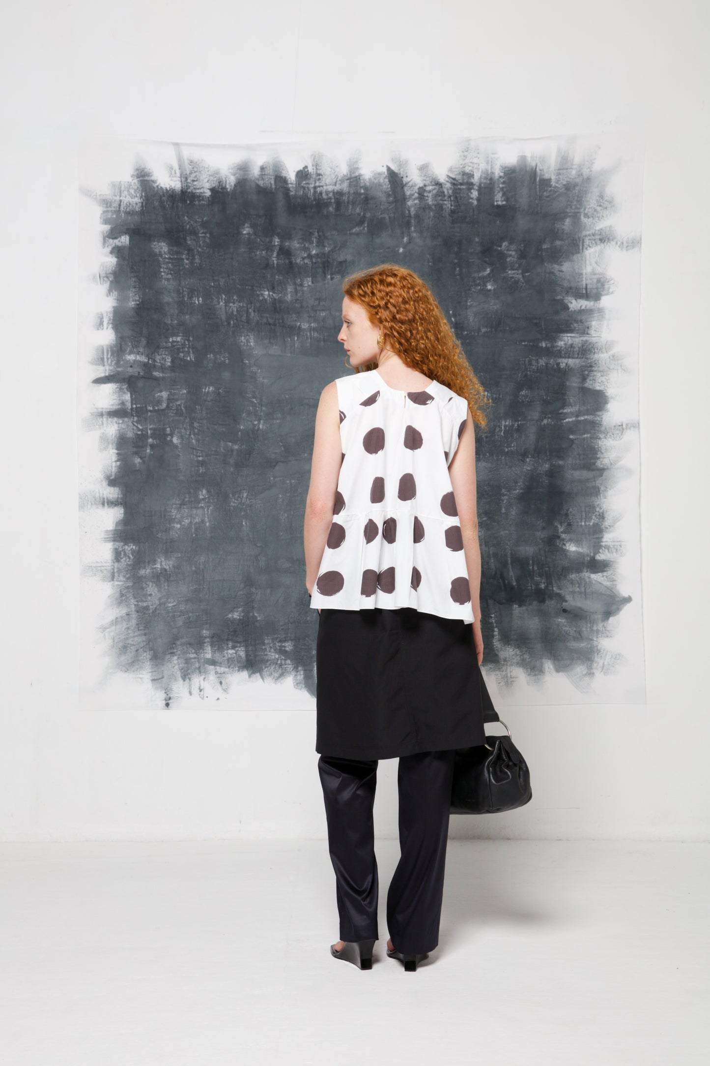 MARNI top in cotone a pois