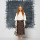 VALENTINO Night blusa in seta con maniche in pizzo