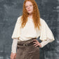 VALENTINO Night blusa in seta con maniche in pizzo
