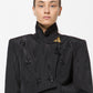 YVES SAINT LAURENT tailleur moiré in cotone e cupro