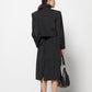 YVES SAINT LAURENT tailleur moiré in cotone e cupro