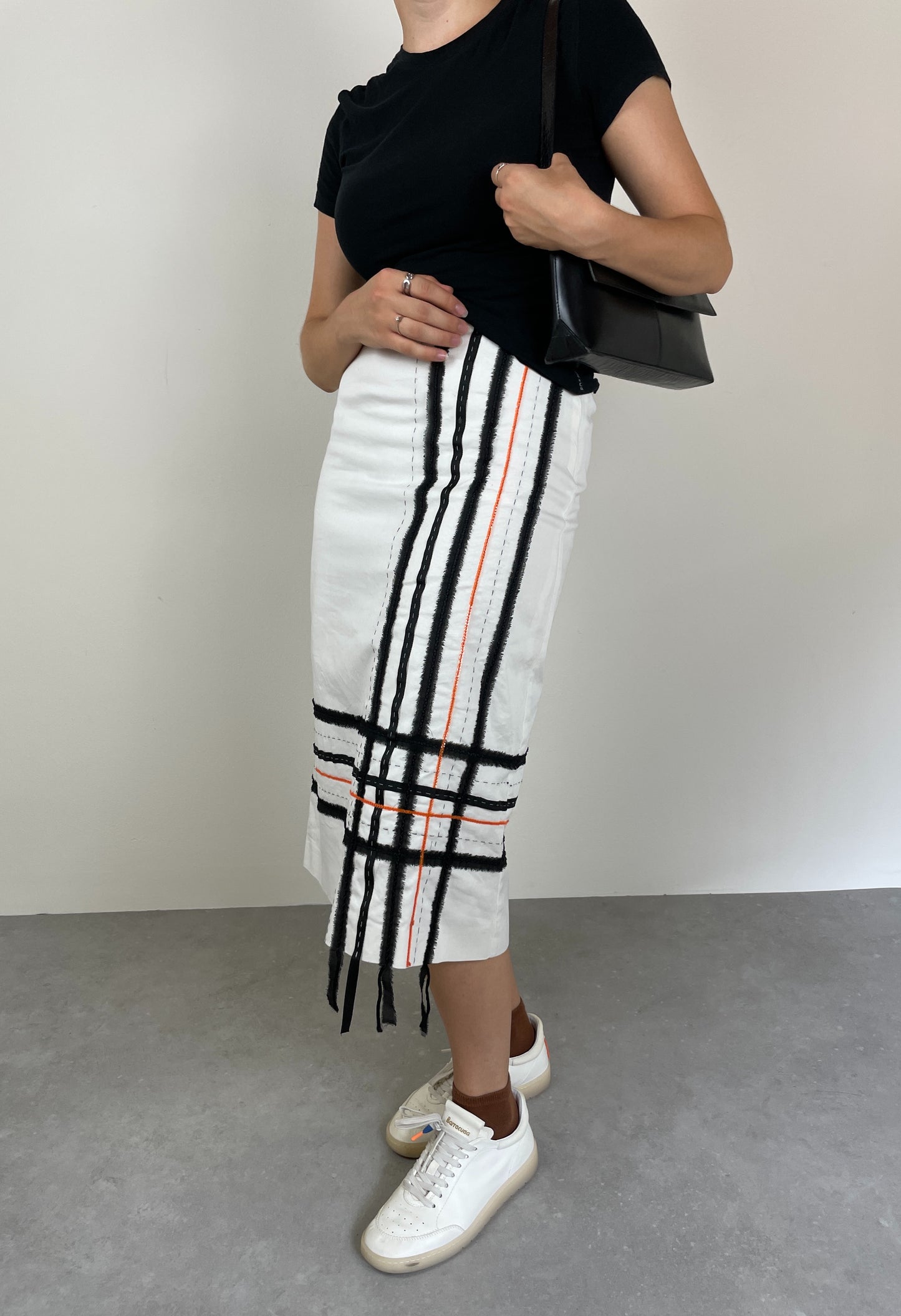 Midi cotton skirt