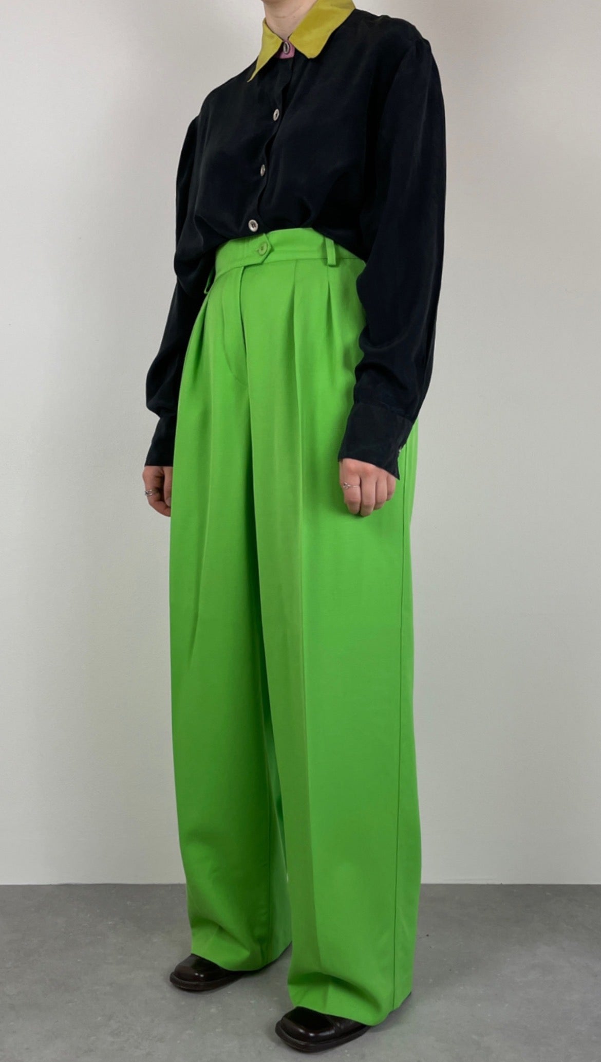 Escada green trousers