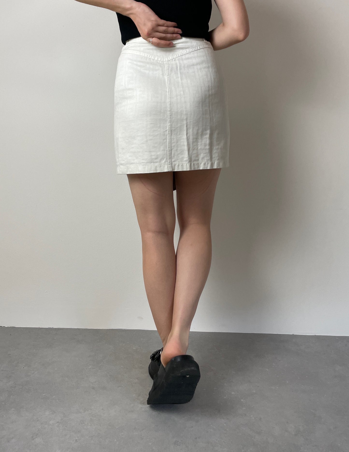 Fendi monogram mini skirt