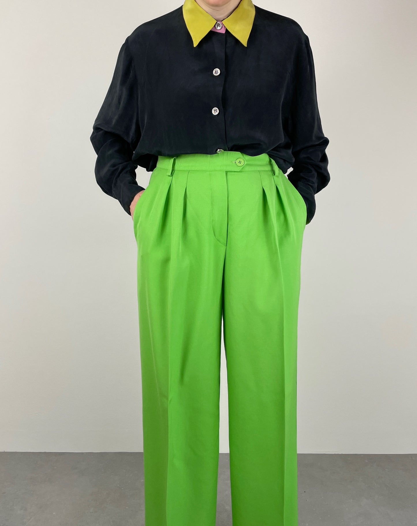 Escada green trousers