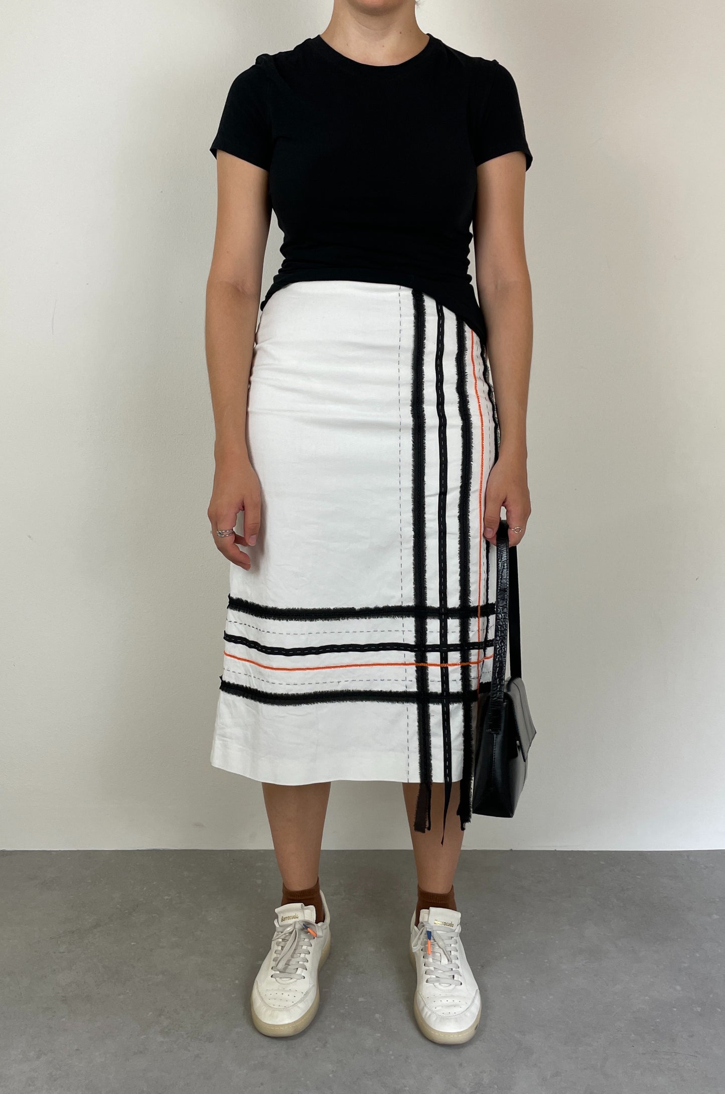 Midi cotton skirt