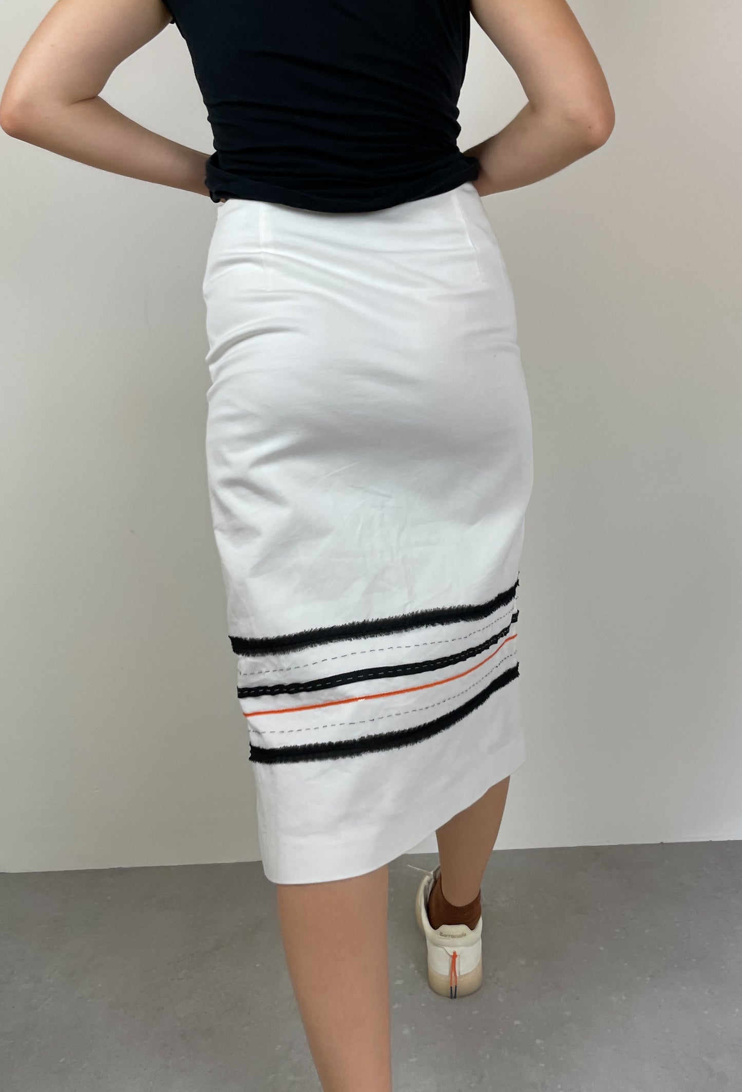 Midi cotton skirt