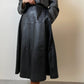 Real leather skirt