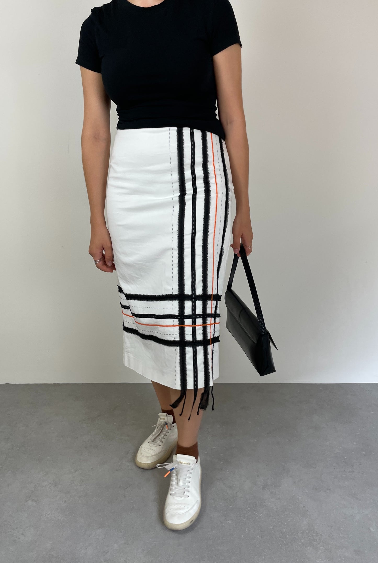 Midi cotton skirt