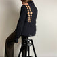 Cotton black sweater