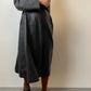 Real leather skirt