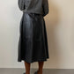 Real leather skirt